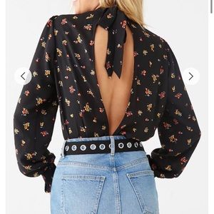 Open Back Long Sleeve Body Suit